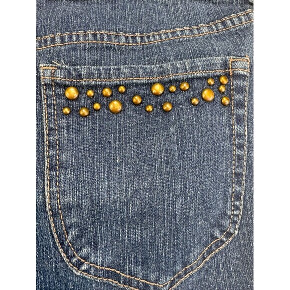 Additions By Chicos Womens Bootcut Jeans Size 14 (2.5) Reg Blue Denim Stretch - Picture 9 of 10
